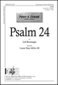 Psalm 24 SATB choral sheet music cover